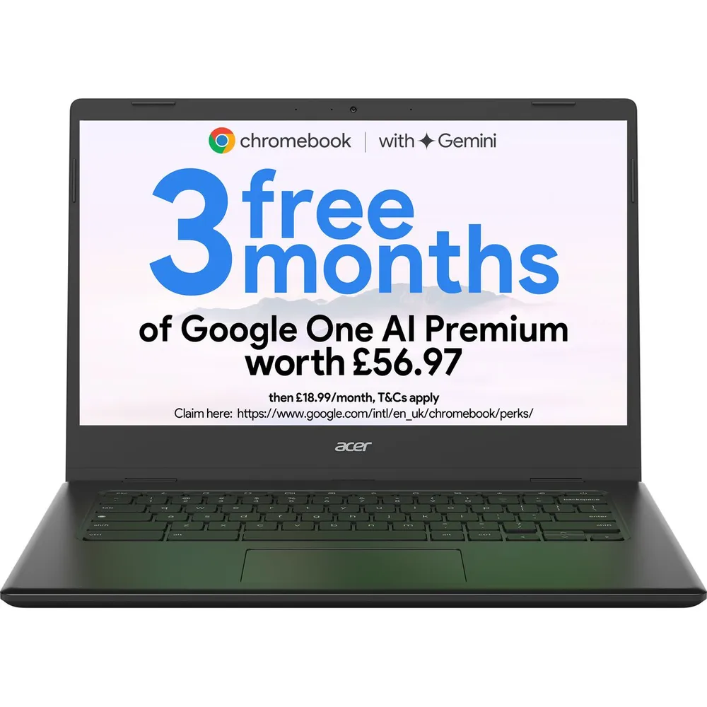 Acer 14" Chromebook 314 CBOA314-1H Intel® Celeron® N-series, 4GB RAM, 64GB, eMMC, Full HD, - Black