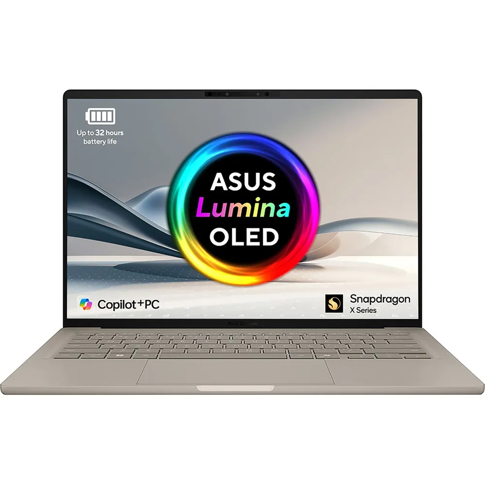 ASUS Zenbook A14 OLED 14" Laptop - Qualcomm Snapdragon®, 1TB SSD, 16 GB RAM - Beige
