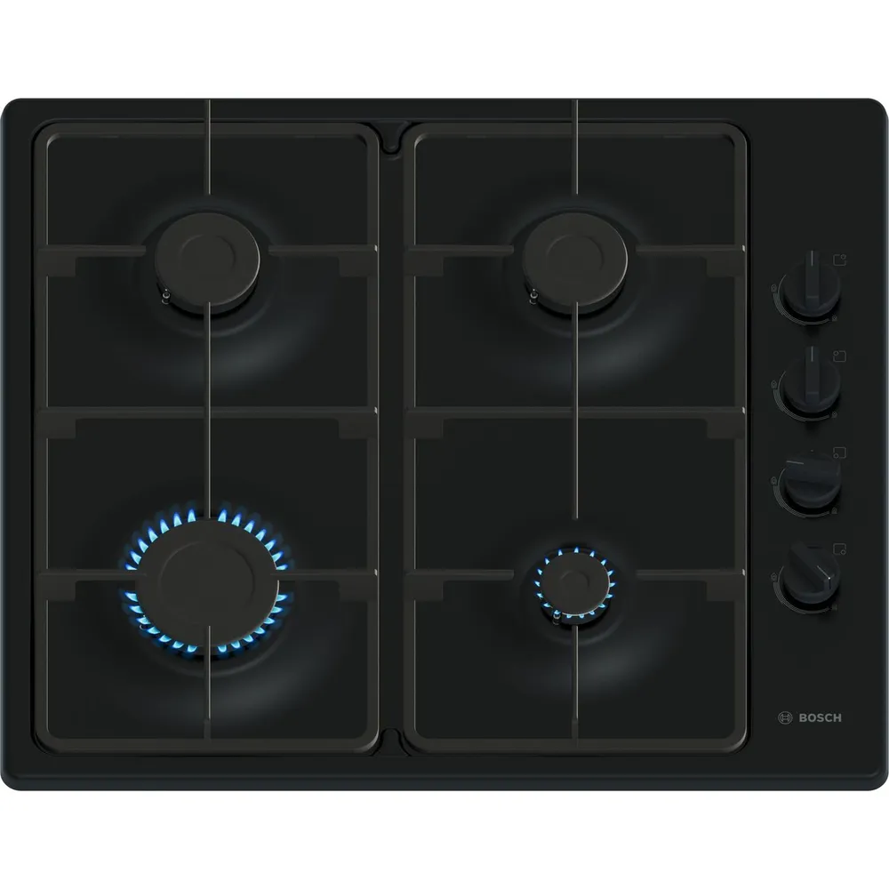 Bosch Series 2 PBP6B6K60 58cm Gas Hob - Black