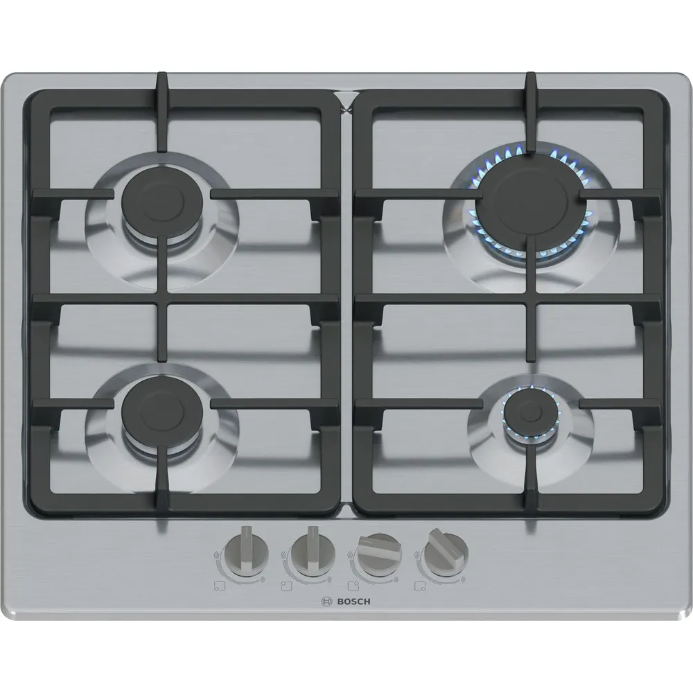 Bosch Series 4 PGP6B5K90 58cm Gas Hob - Stainless Steel