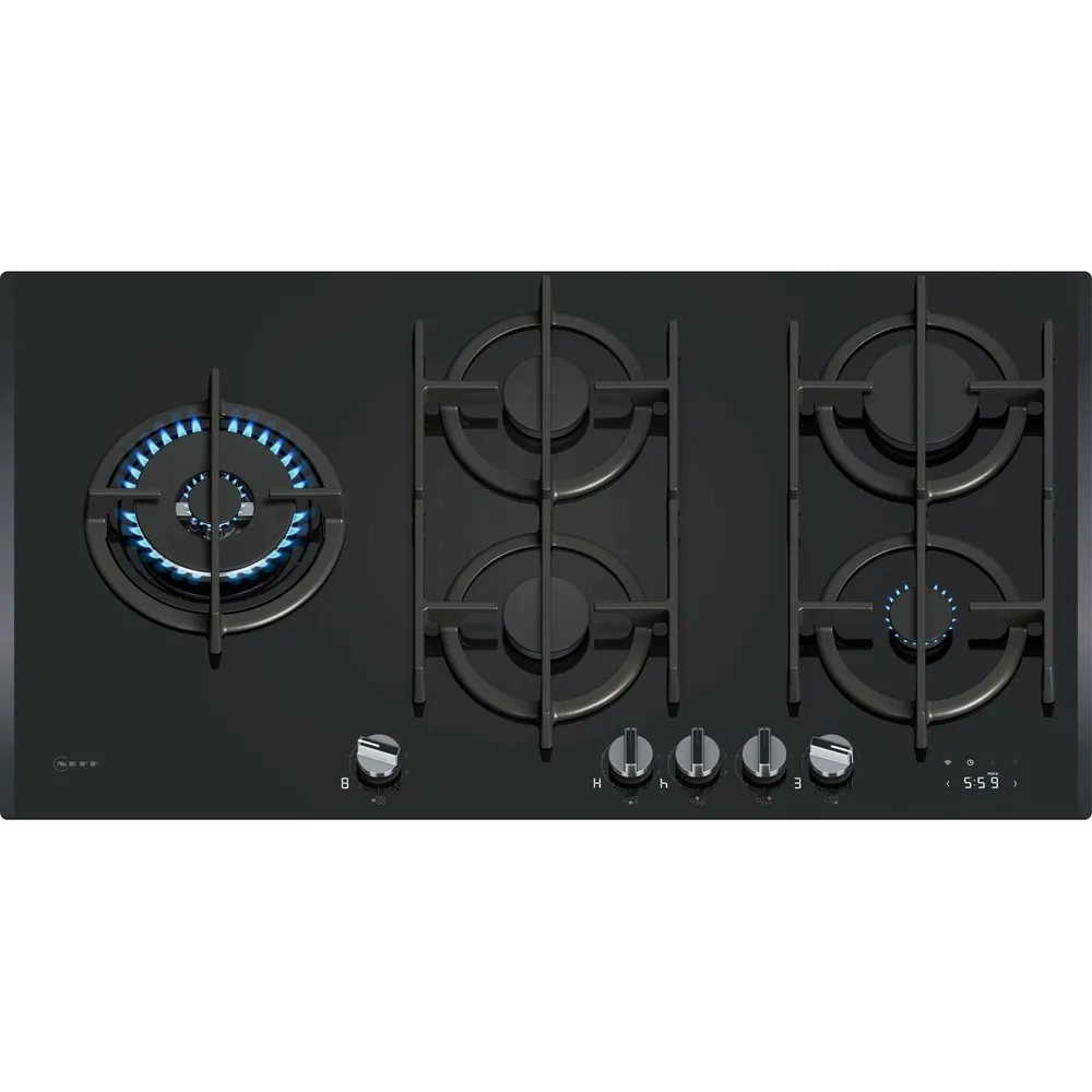 NEFF N90 T29RHS4S0 92cm Gas Hob - Black