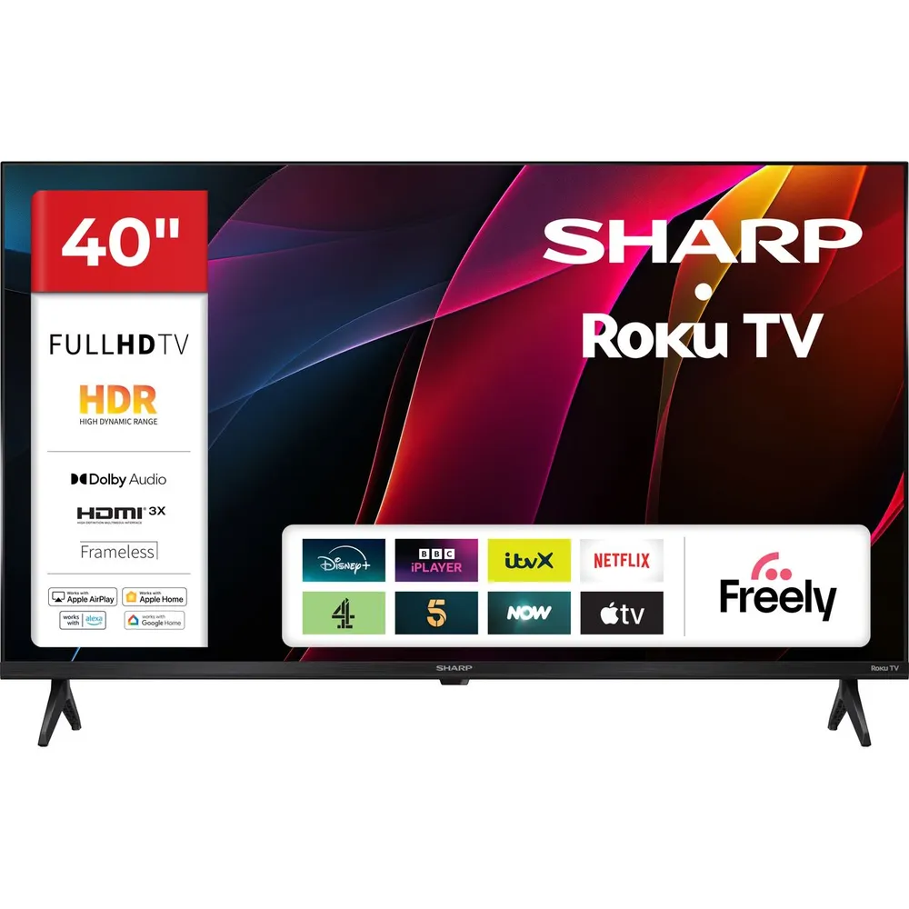 Sharp HD2225K 40" Full HD Smart Roku Freely TV [2025] - 2T-C40HD2225KB
